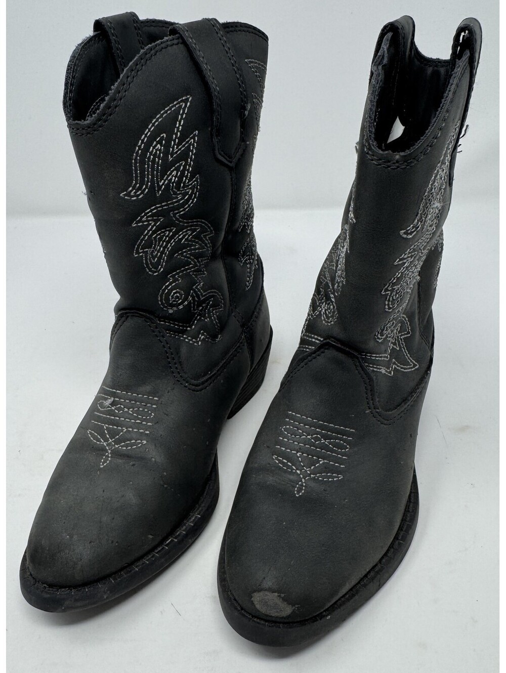Deer Stags Collection Ranch Cowboy Boots Boys/Kids Size 11M Brown